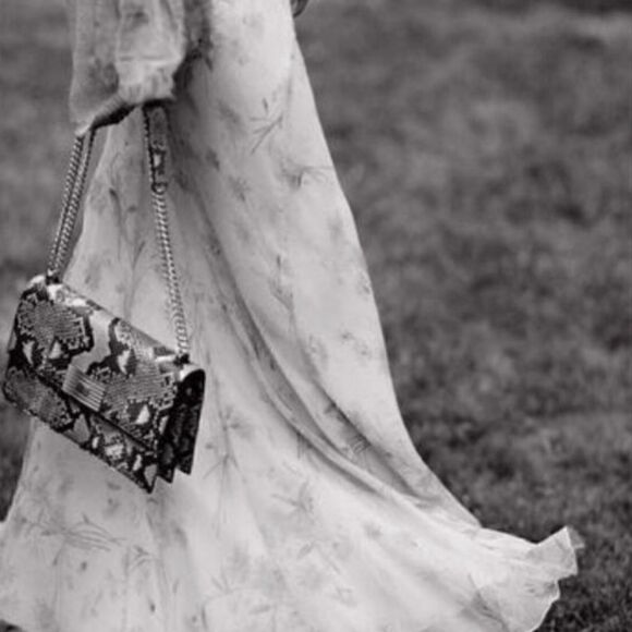 Ralph Lauren Pre-Spring 18 Collection Vanilla Wildflower Silk Chiffon Maxi Skirt - Picture 8 of 17